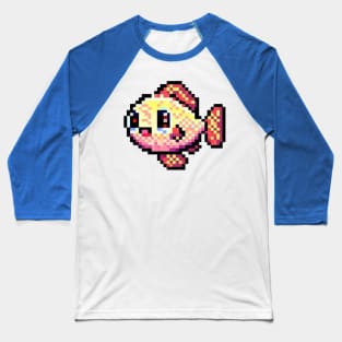 Pixel fish Baseball T-Shirt